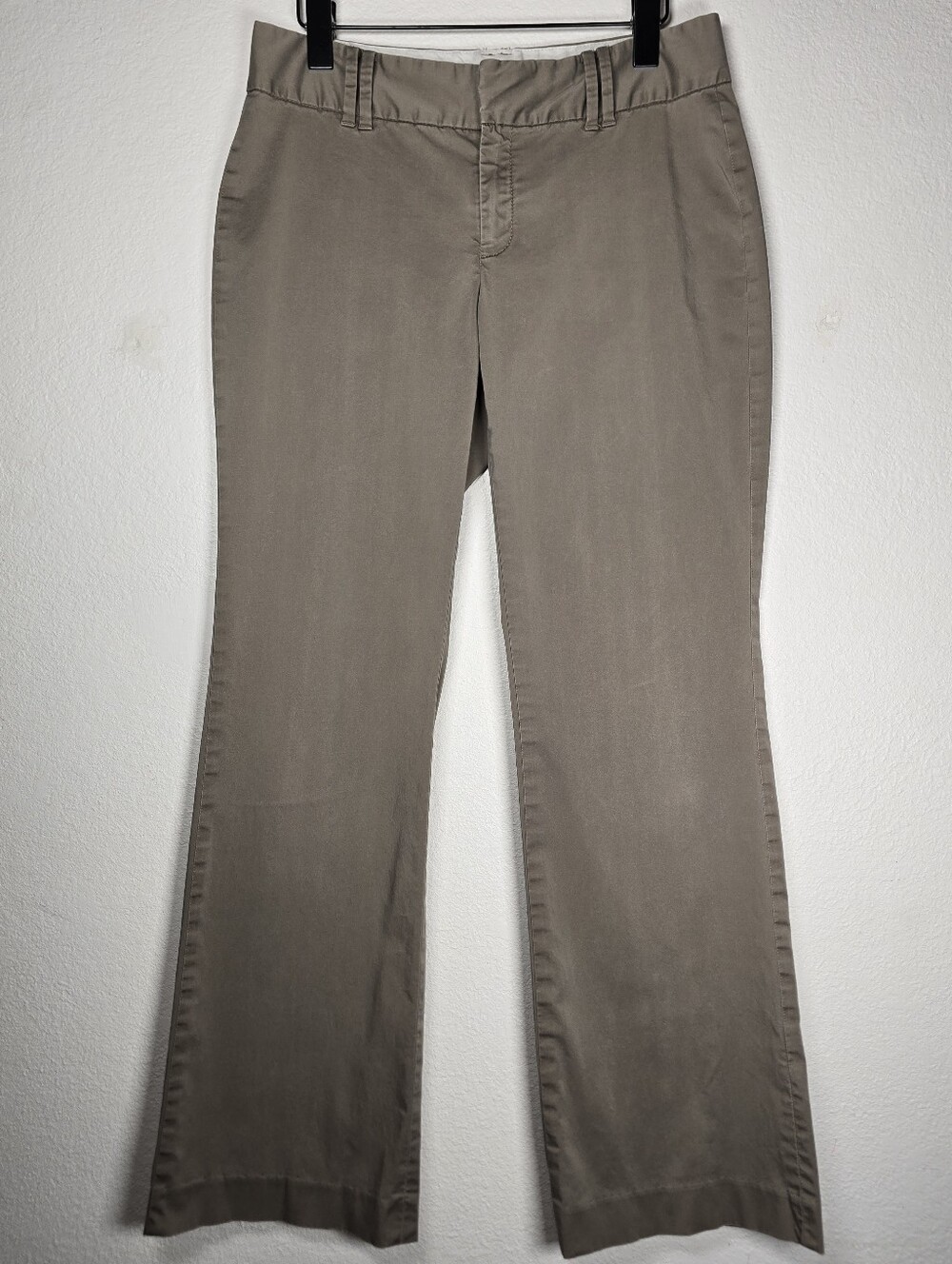 Banana Republic Womens Contoured Fit Khaki Chino Pants Stretch Size 6